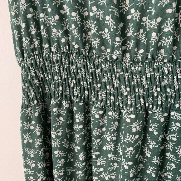 PRETTYGARDEN Maxi Dress Womens XL Flutter Sleeve Smocked Tiered Boho Floral - Picture 7 of 14